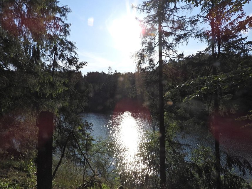 Peter Blei unterwegs an der Neust&auml;dter Talsperre