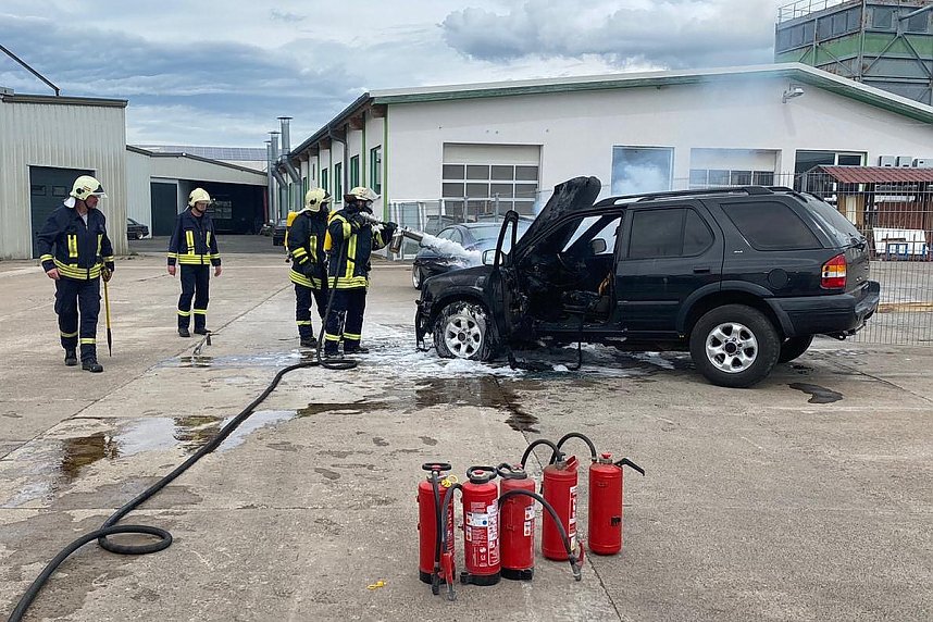 Feuerwehreinsatz in Neuheide