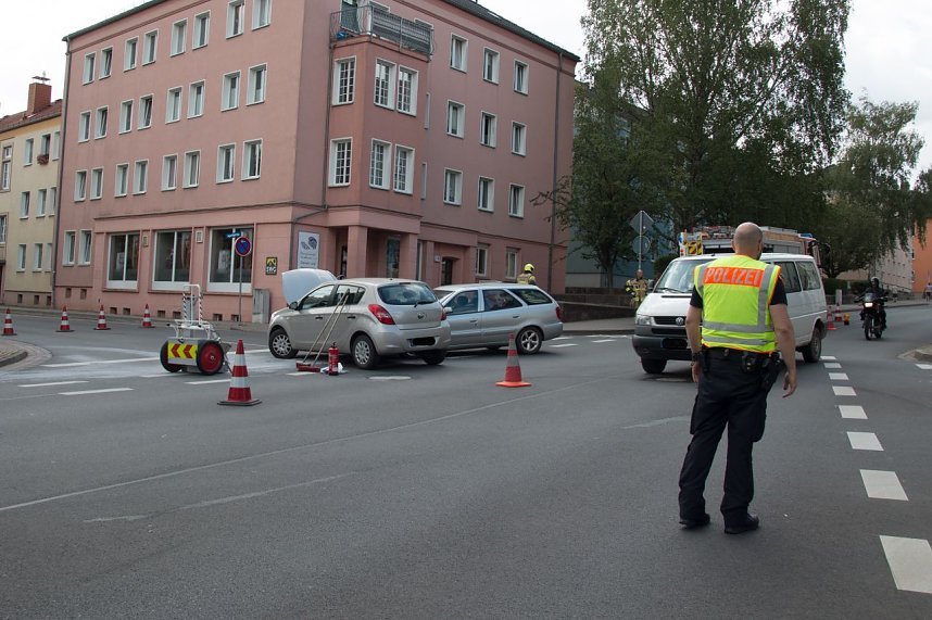 Am Taschenberg krachte es heute morgen