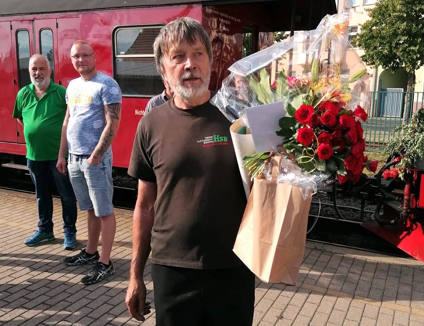 Verabschiedung des Lokf&uuml;hrers Dietmar Sch&uuml;ler