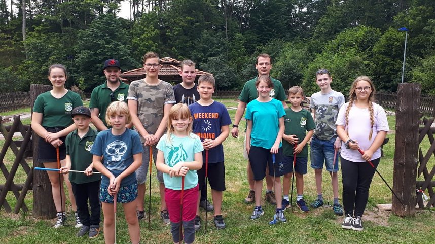Der Oster&ouml;der Sch&uuml;tzennachwuchs durfte sich endlich wieder treffen und lud zum Campingwochenende