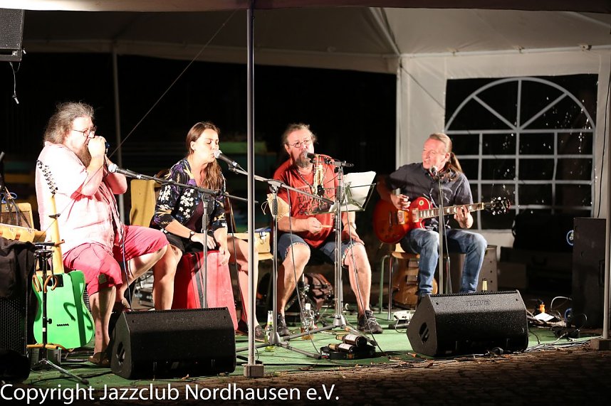 Drittes open air Jazzsommerkonzert mit der Cotton Men Blues Band 