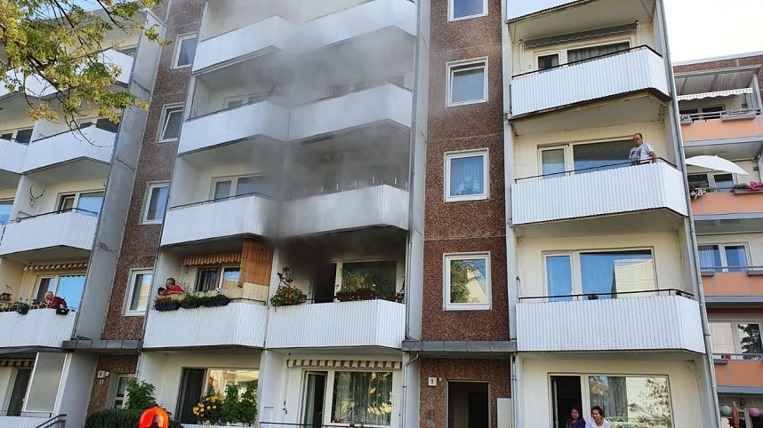 Wohnungsbrand in. Nordhausen