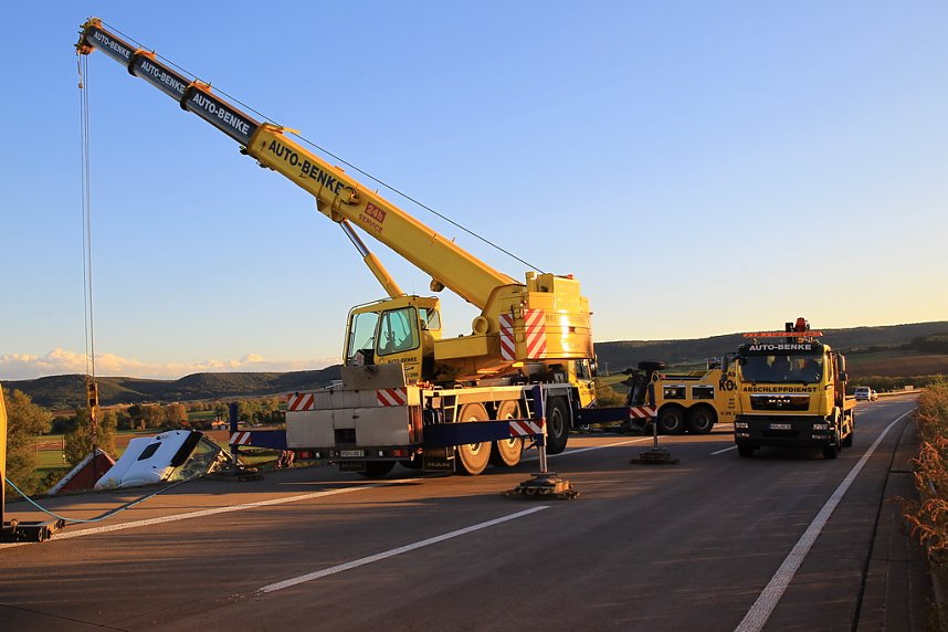 Bergung auf der Autobahn