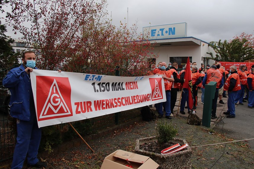 Warnstreik bei Eaton