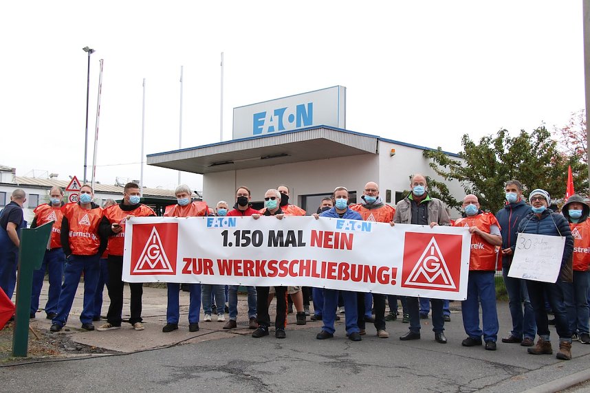 Warnstreik bei Eaton