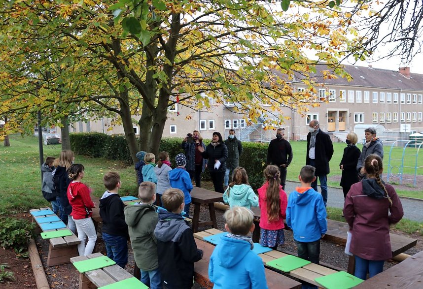 Gr&uuml;nes Klassenzimmer in Nohra