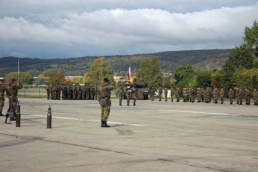 Kommandeurswechsel beim Panzerbataillon 393 "Th&uuml;ringer L&ouml;we" in der Kyffh&auml;user Kaserne Bad Frankenhausen statt....