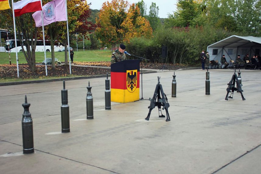 Kommandeurswechsel beim Panzerbataillon 393 "Th&uuml;ringer L&ouml;we" in der Kyffh&auml;user Kaserne Bad Frankenhausen statt....