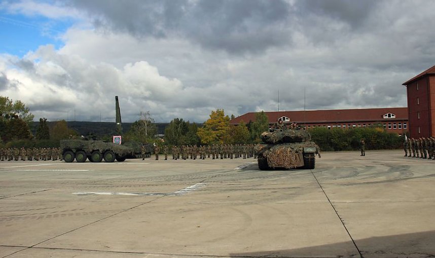 Kommandeurswechsel beim Panzerbataillon 393 "Th&uuml;ringer L&ouml;we" in der Kyffh&auml;user Kaserne Bad Frankenhausen statt....