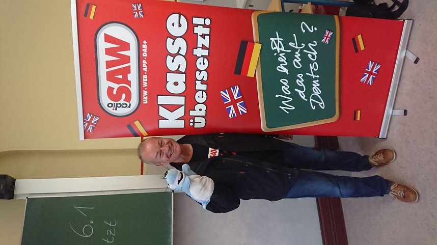 Englisch mal anders - Moderator Ted Stanetzky war am Herder-Gymnasium zu Gast