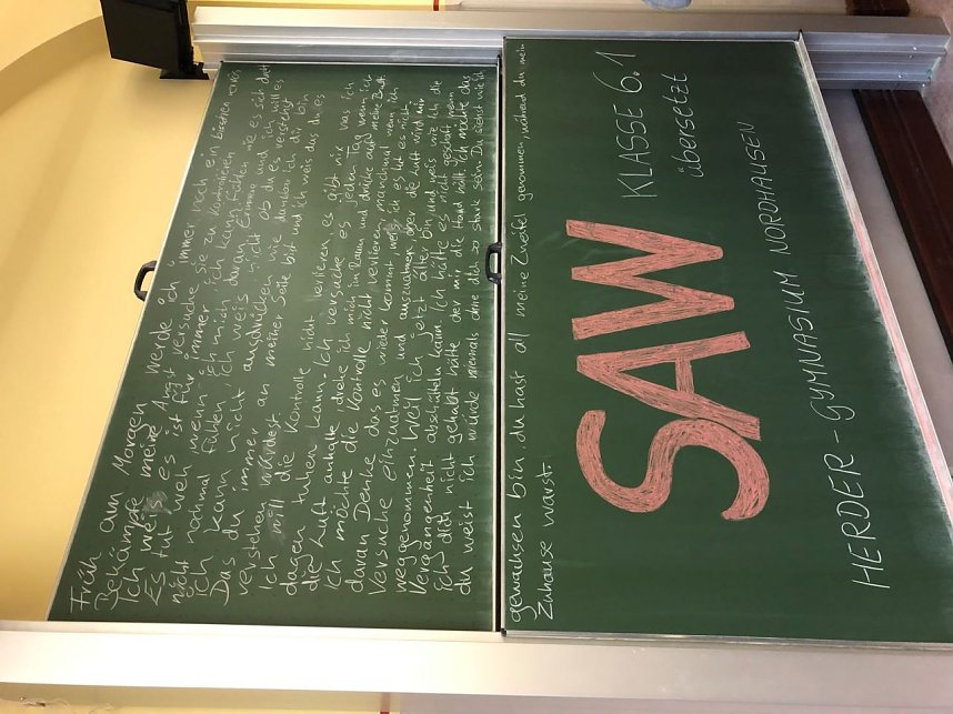 Englisch mal anders - Moderator Ted Stanetzky war am Herder-Gymnasium zu Gast