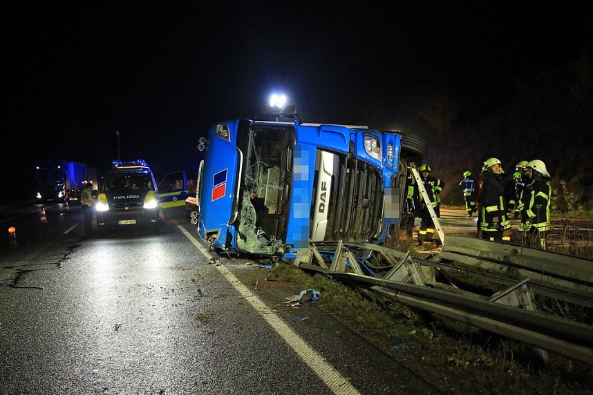 LKW-Unfall auf der A 38