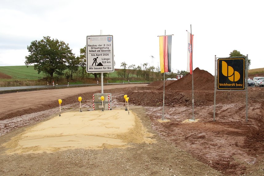 Spatenstich f&uuml;r das letzte Teilst&uuml;ck der neuen B 243