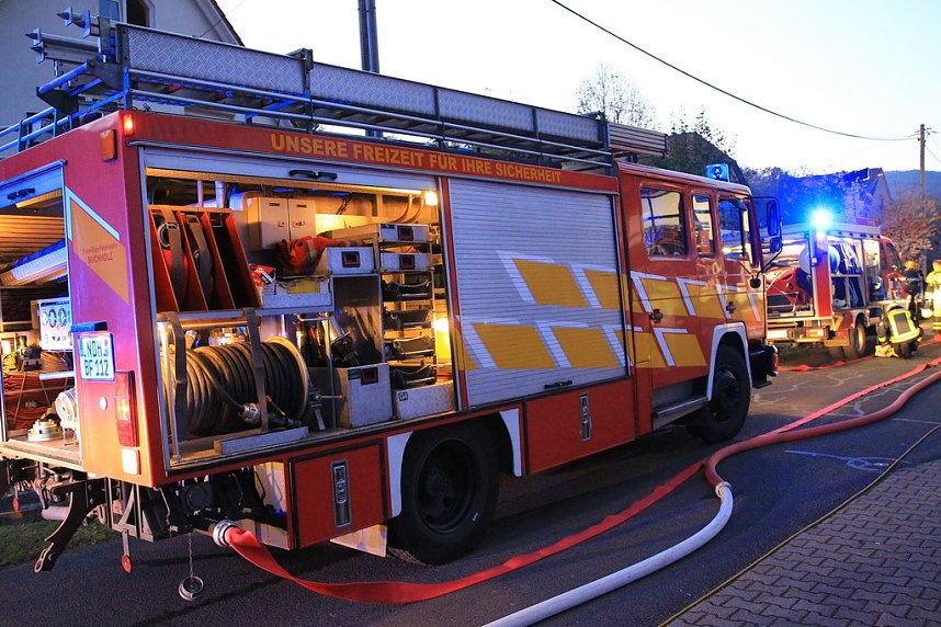Geb&auml;udebrand in Rodishain