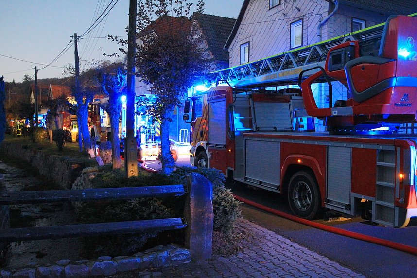 Geb&auml;udebrand in Rodishain