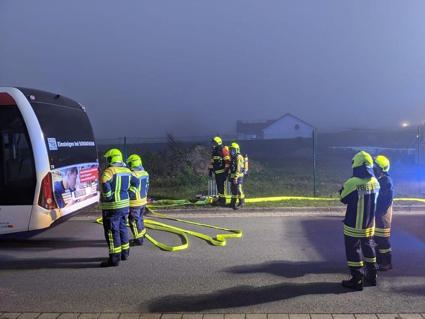 Feuer im Elektrobus