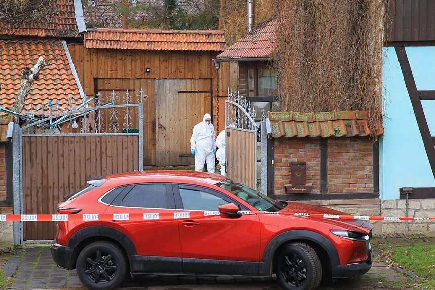 Gro&szlig;einsatz der Polizei in Berka