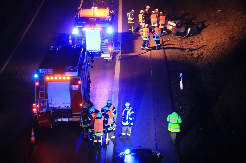 Unfall auf der A38 bei Werther