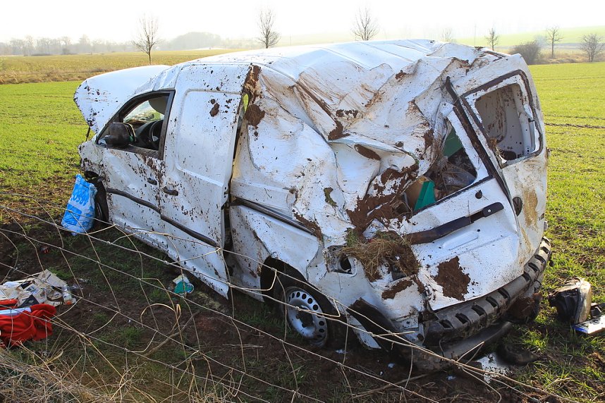 Unfall auf dr Autobahn
