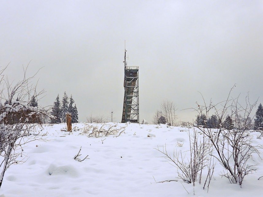 Peter Blei unterwegs im Schnee