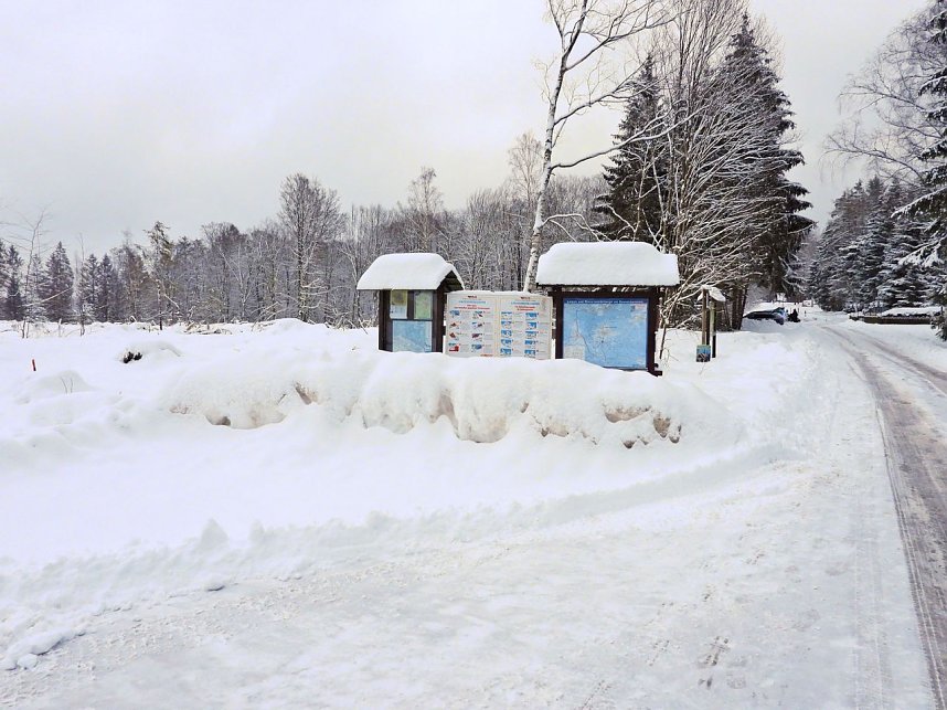 Peter Blei unterwegs im Schnee