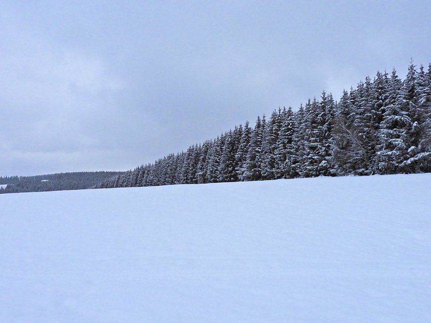 Peter Blei unterwegs im Schnee
