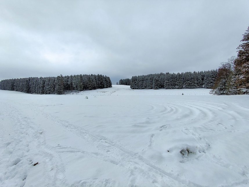 Peter Blei unterwegs im Schnee