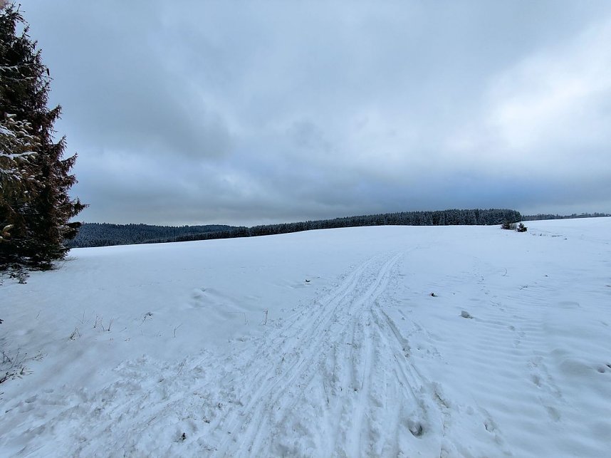Peter Blei unterwegs im Schnee