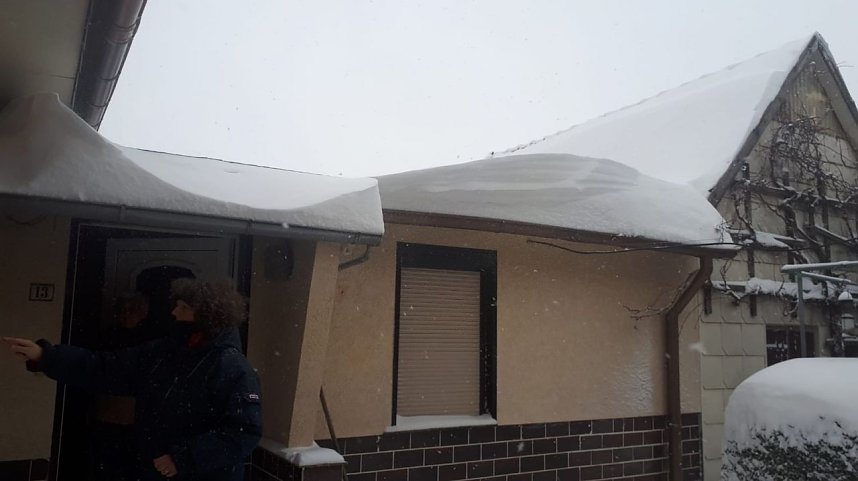 Viel Schnee auch in Bleicherode