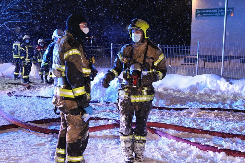 Dachstuhlbrand in Leimbach