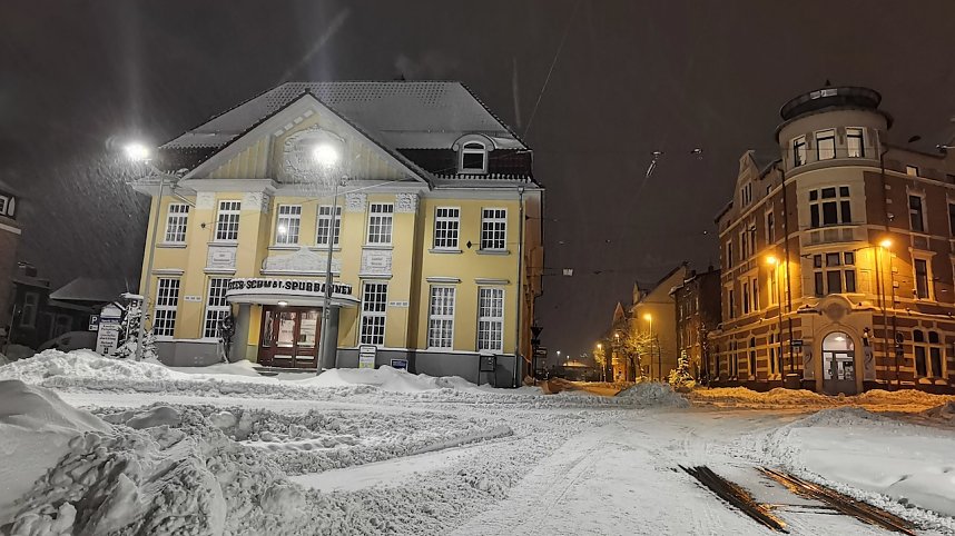 Nordhausen im Schneechaos