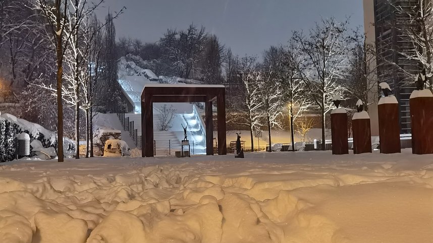 Nordhausen im Schneechaos