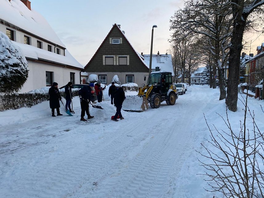 R&auml;umungsarbeiten an der Bleiche