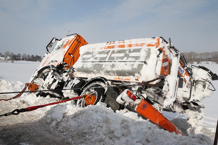Schneepflug geborgen