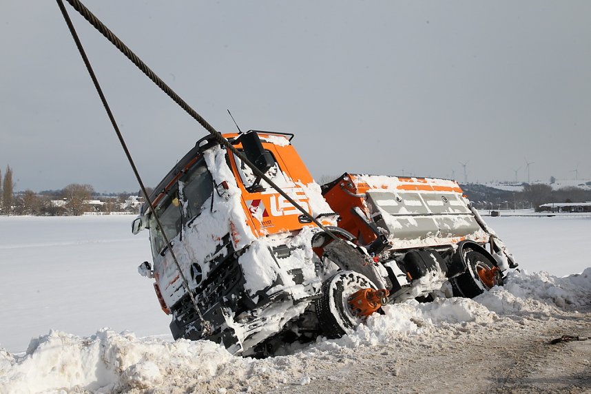 Schneepflug geborgen