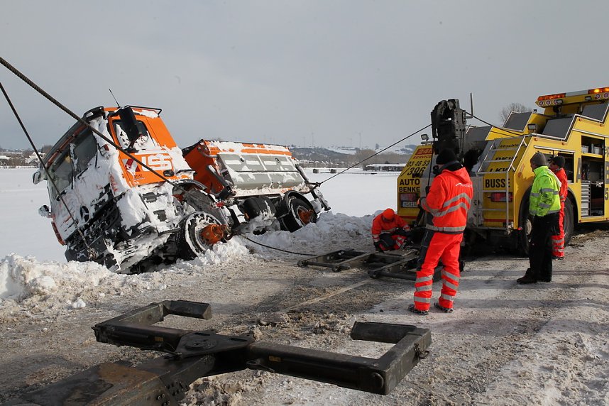 Schneepflug geborgen