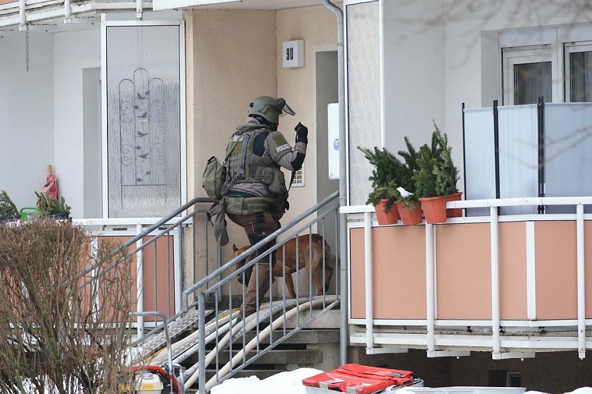 Gro&szlig;einsatz in der Bochumer Stra&szlig;e in Nordhausen