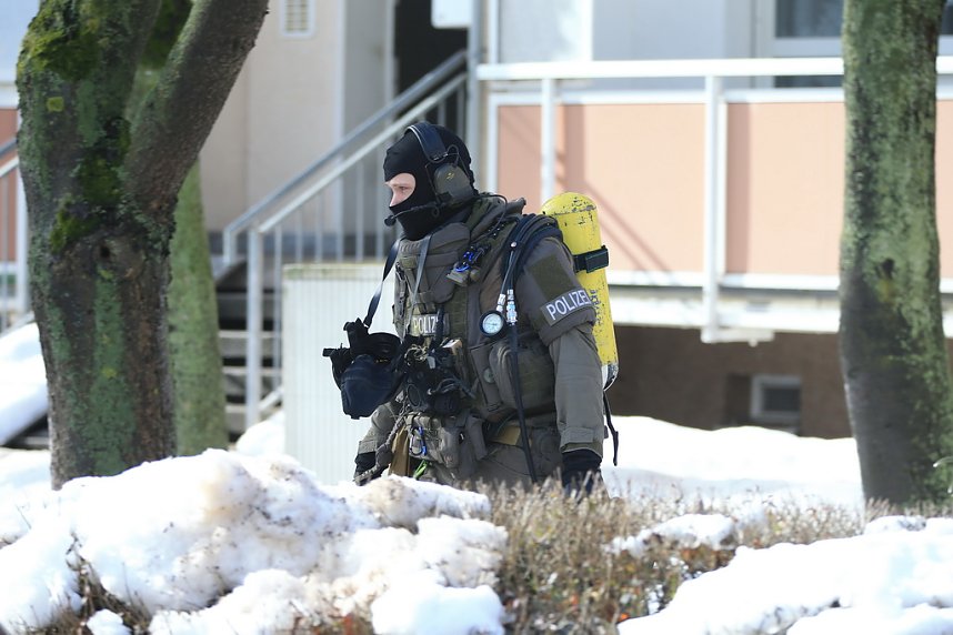 Gro&szlig;einsatz in der Bochumer Stra&szlig;e in Nordhausen