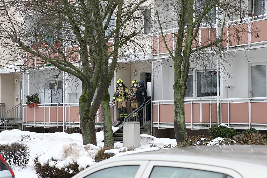 Gro&szlig;einsatz in der Bochumer Stra&szlig;e in Nordhausen
