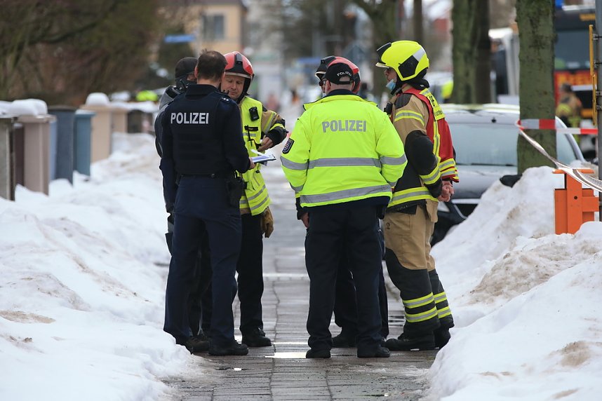 Gro&szlig;einsatz in der Bochumer Stra&szlig;e in Nordhausen