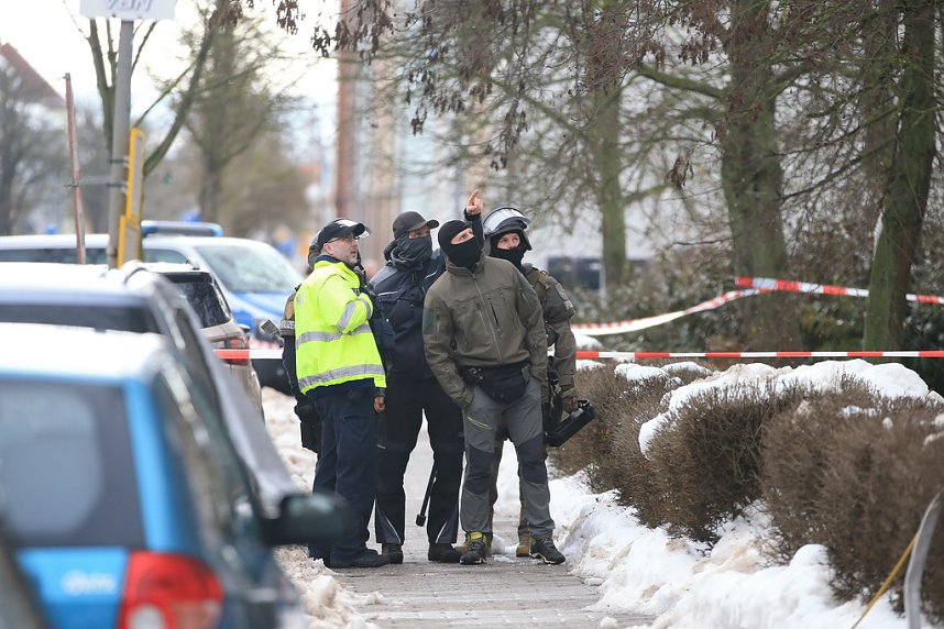 Gro&szlig;einsatz in der Bochumer Stra&szlig;e in Nordhausen