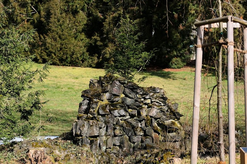 Peter Blei unterwegs im Park Hohenrode