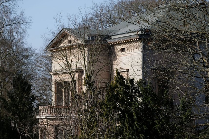 Peter Blei unterwegs im Park Hohenrode