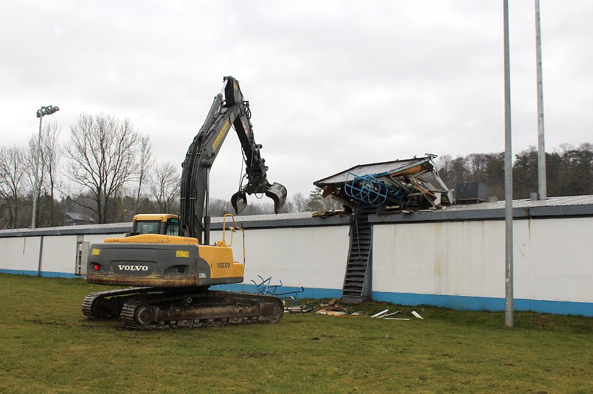 Abriss der Sprecherkabine im AKS