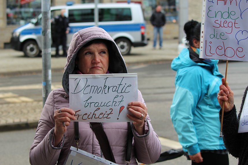 Protest-Spaziergang gegen Corona-Ma&szlig;nahmen