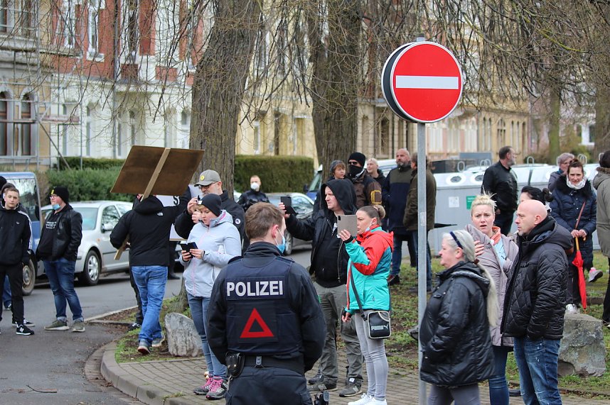 Protest-Spaziergang gegen Corona-Ma&szlig;nahmen