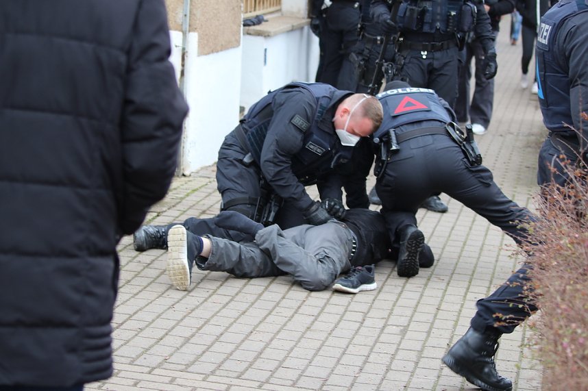 Protest-Spaziergang gegen Corona-Ma&szlig;nahmen