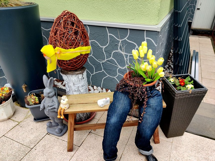 Schicker Ostergarten in Nordhausen