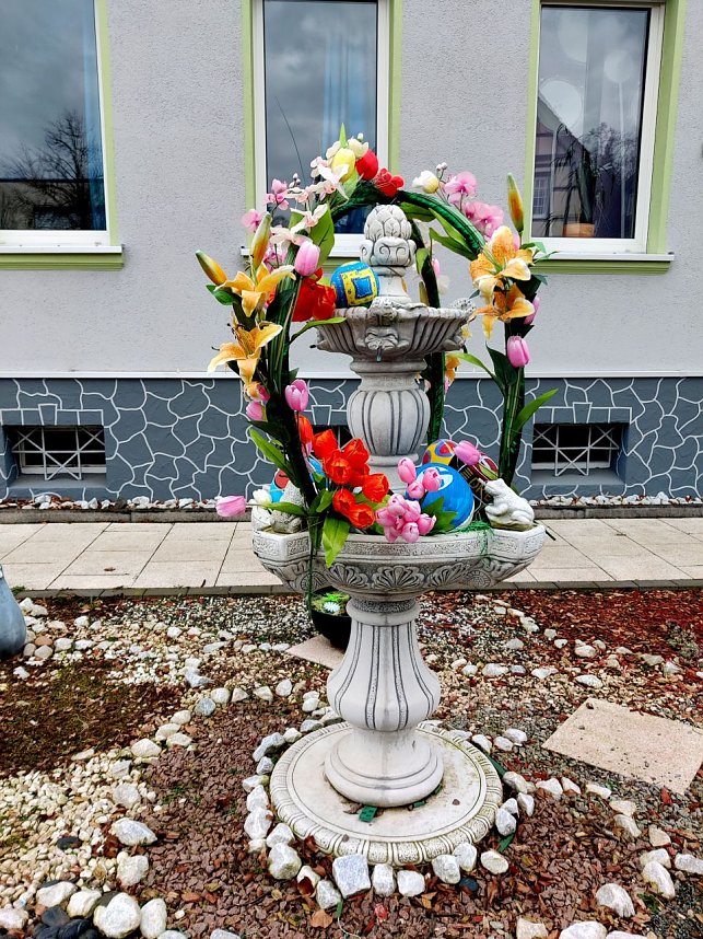 Schicker Ostergarten in Nordhausen